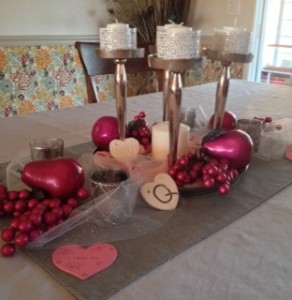 valentine centerpiece