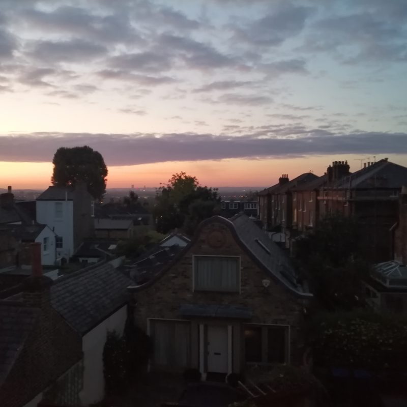 an evening view